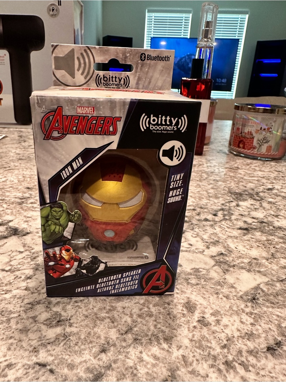 Marvel Avengers Iron Man Yellow Red Bluetooth Speaker (bitty boomers)